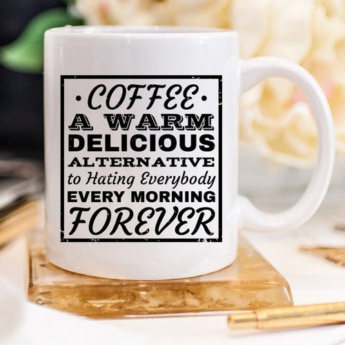 ☕كوب القهوة الساخر لعشاق الصباح والهدوء